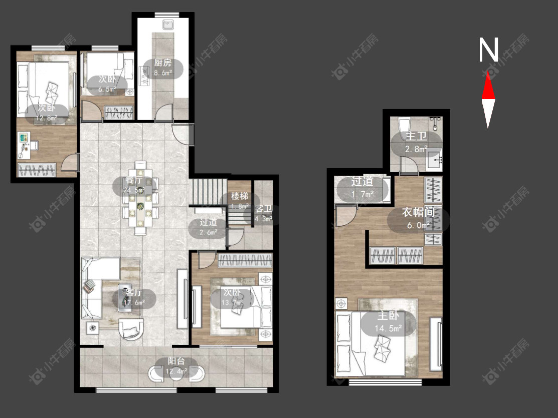 常州新城璞樾和山在售二手房源户型图_小牛看房