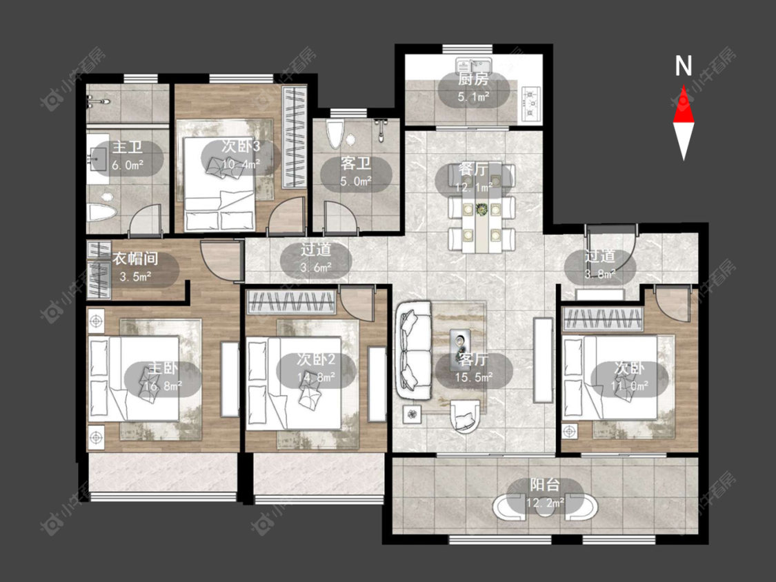 万科弘阳君望甲第房源户型图 常州万科弘阳君望甲第在售二手房源户型图_小牛看房