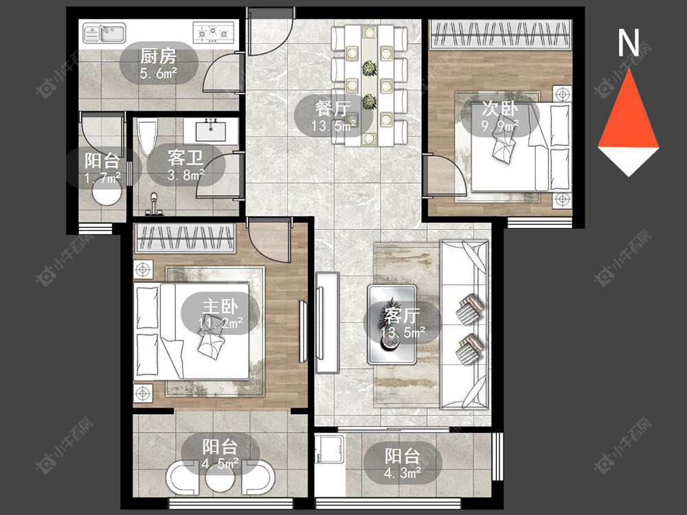 常州莱蒙城铂郡在售二手房源_小牛看房