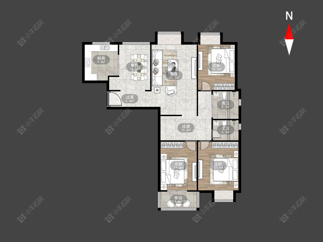 常州彩虹城在售二手房房源户型图_小牛看房