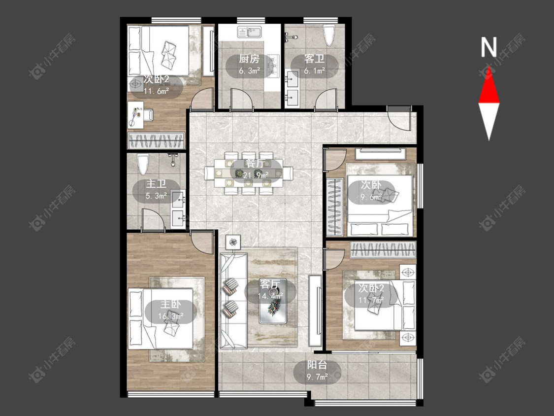 常州河苑家园一期在售二手房源户型图_小牛看房