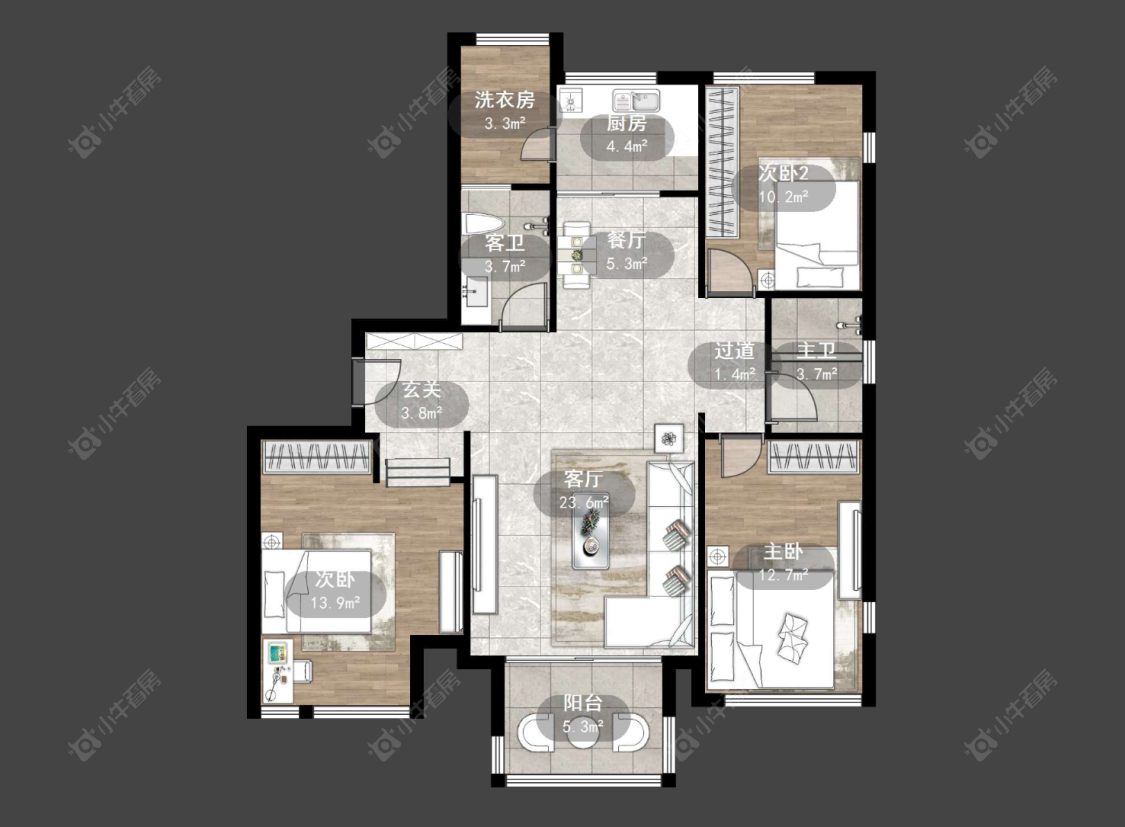 香槟广场房源户型图 常州香槟广场在售二手房源户型图_小牛看房