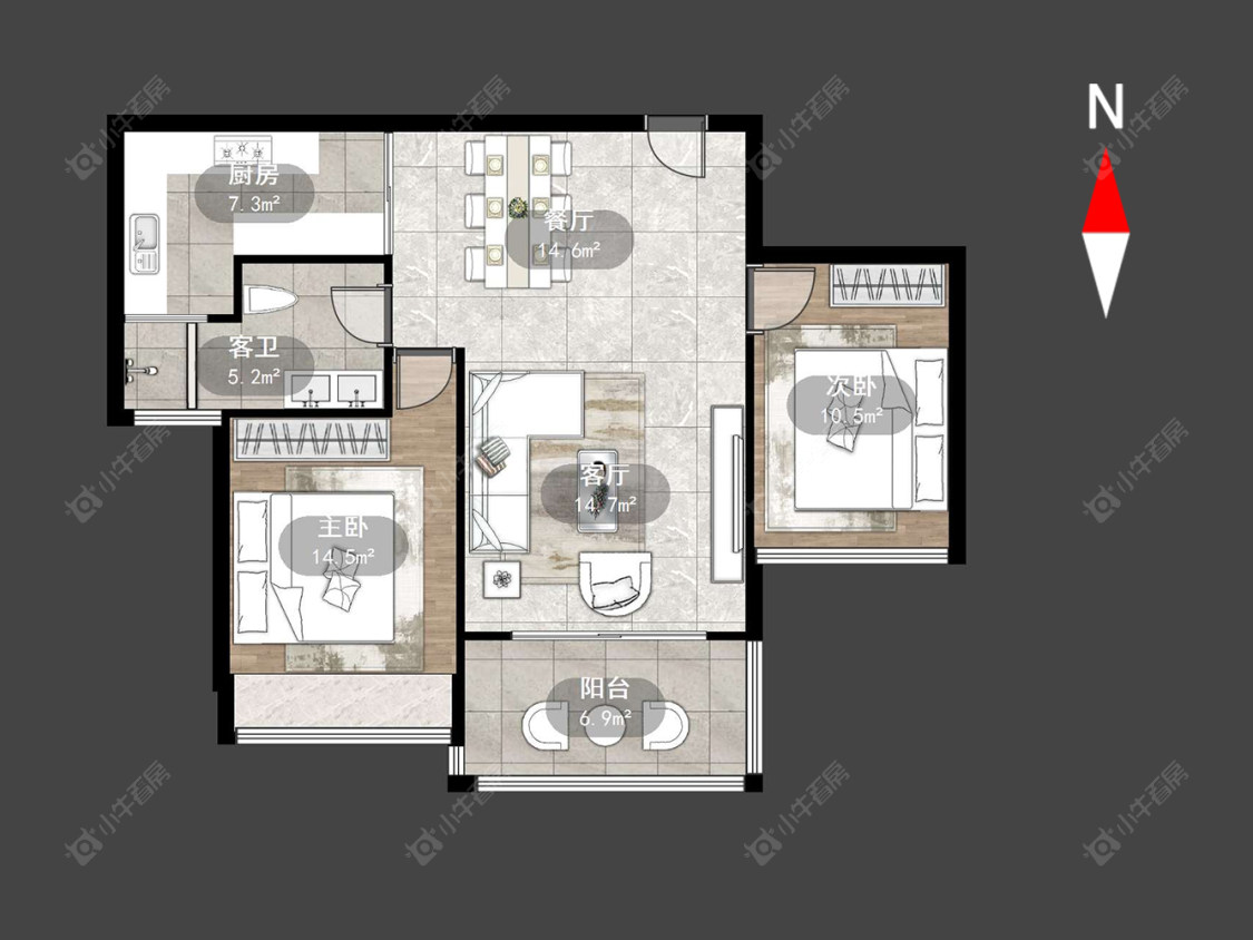 云山诗意房源户型图 常州云山诗意在售二手房源户型图_小牛看房