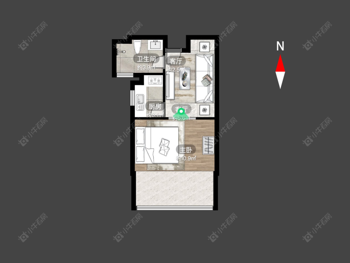 常州九洲花园一期在售二手房源户型图_小牛看房