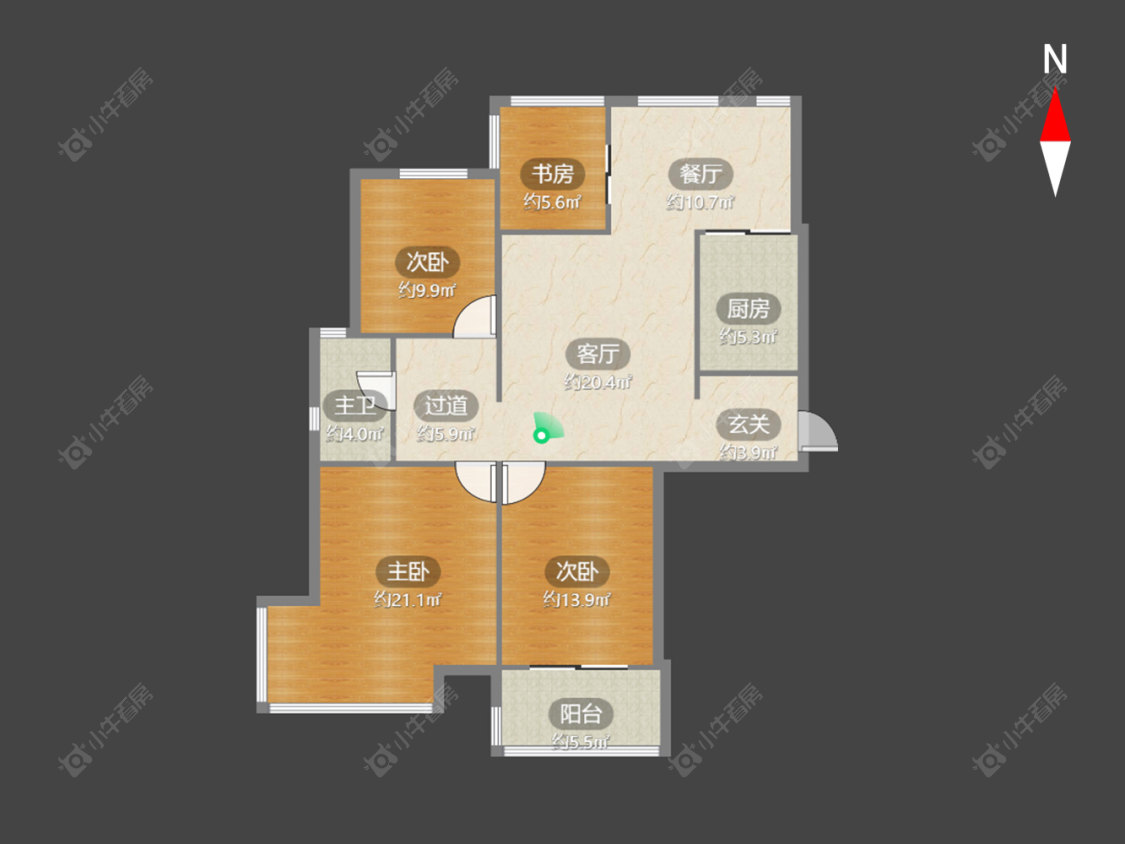 常州青山湾北区在售二手房源户型图_小牛看房