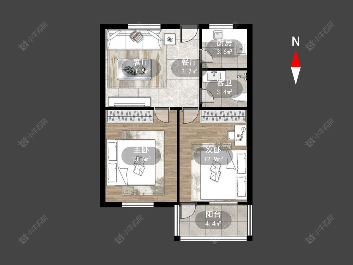 北新巷房源户型图 常州北新巷在售二手房源户型图_小牛看房