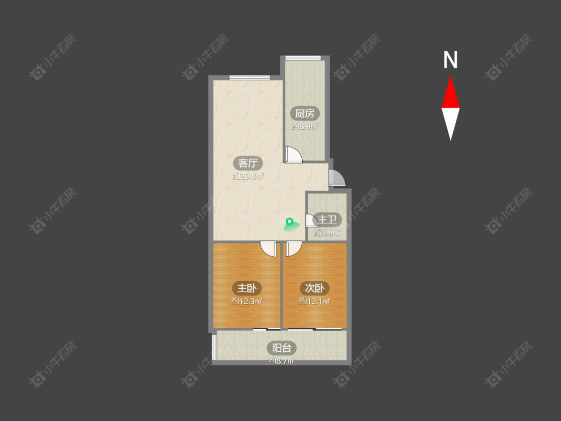 常州桃园公寓在售二手房源户型图_小牛看房