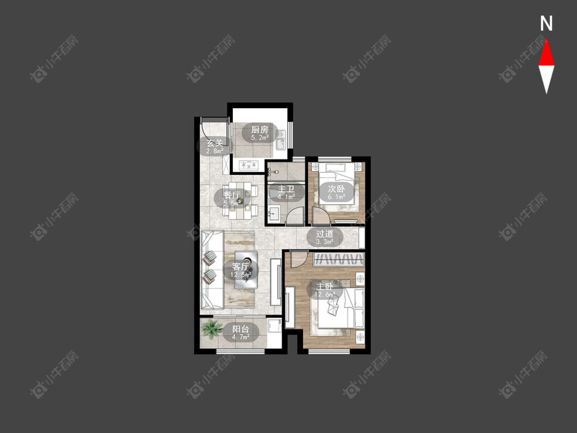 常州丁香苑(钟楼)在售二手房源户型图_小牛看房