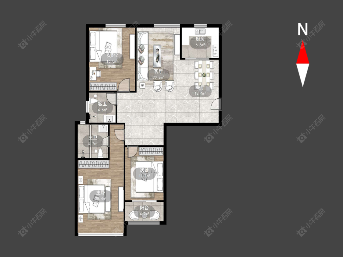 常州华山苑在售二手房源户型图_小牛看房