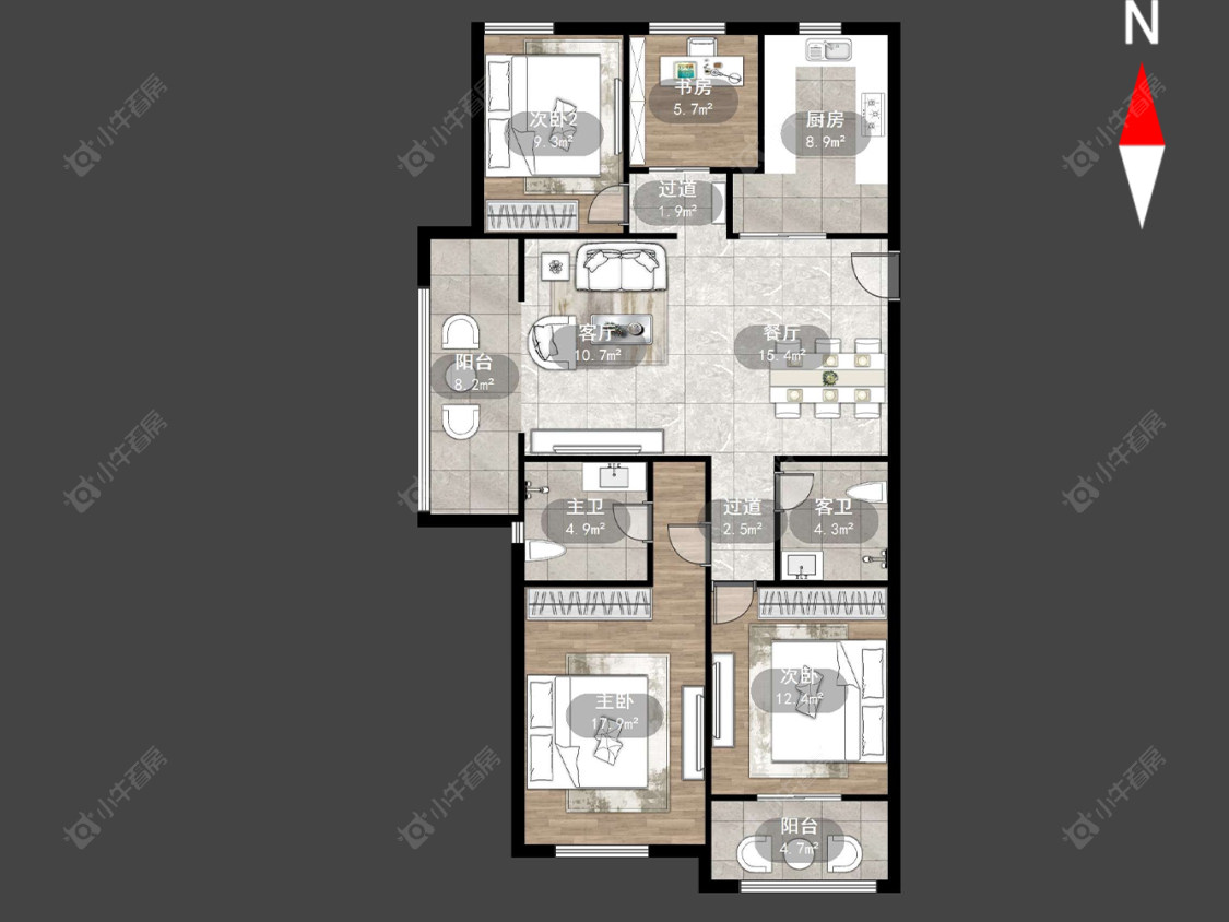 金新御园房源户型图 常州金新御园在售二手房源户型图_小牛看房