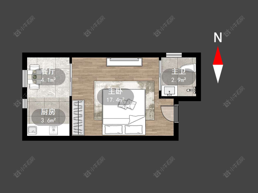 常州莱蒙城铂晶在售二手房源户型图_小牛看房