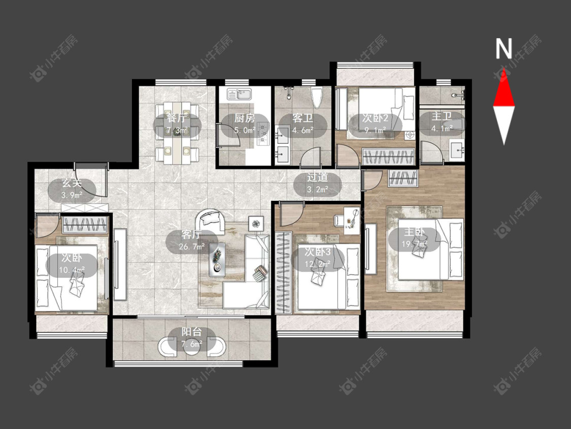 龙控公园道房源户型图 常州龙控公园道在售二手房源户型图_小牛看房