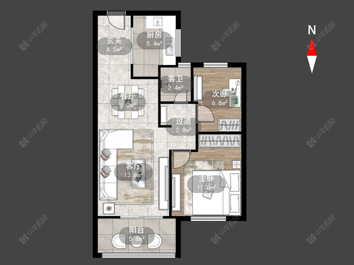 常州东青馨苑在售二手房源户型图_小牛看房