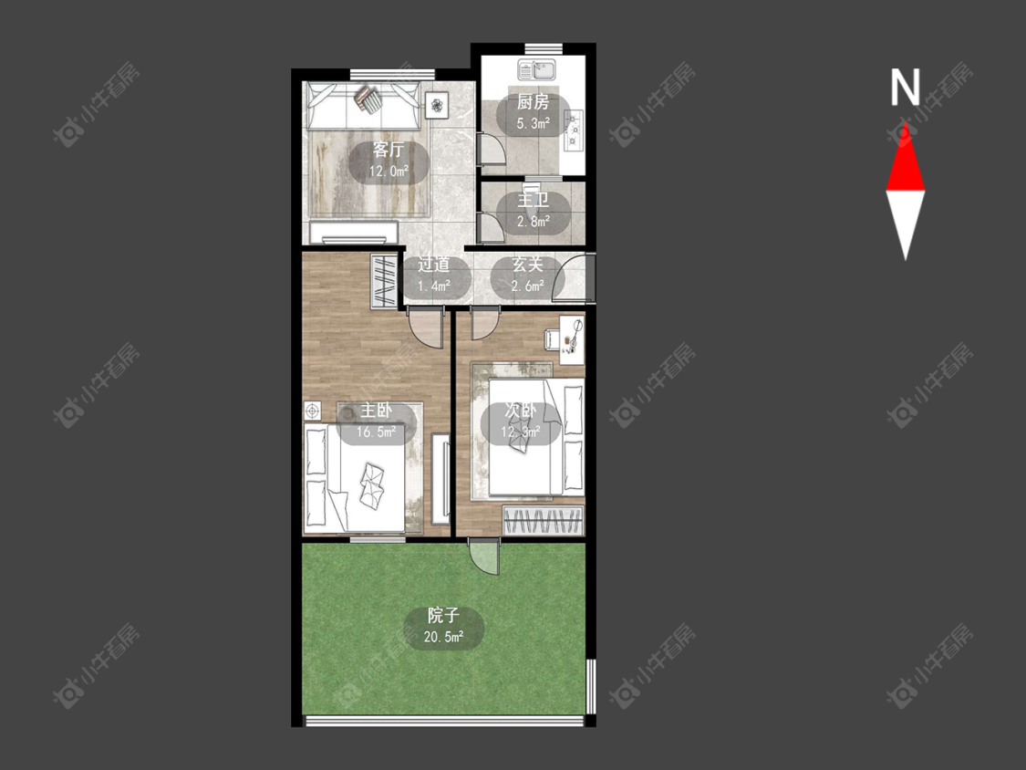 常州河海新村在售二手房源户型图_小牛看房