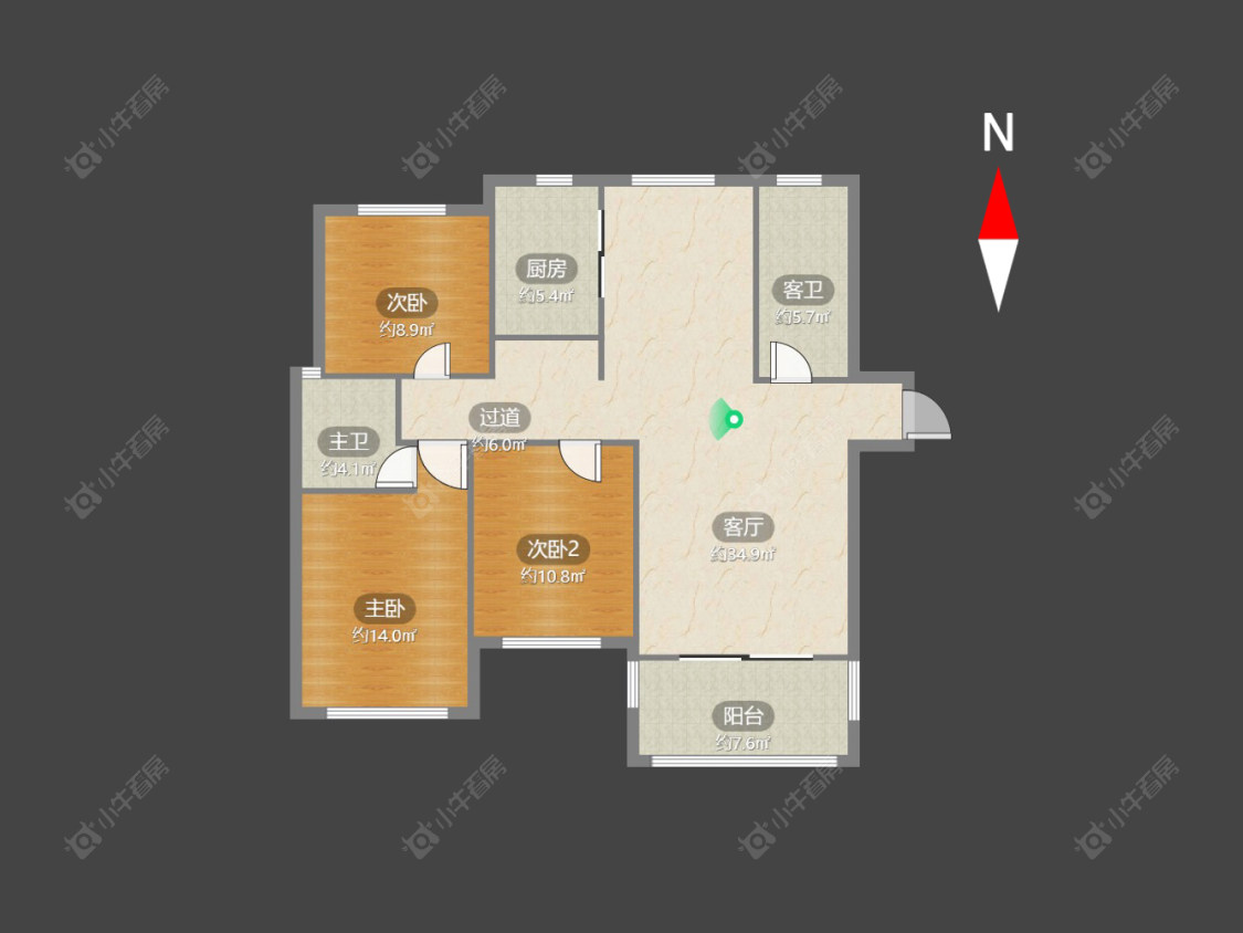 常州银河湾星苑在售二手房源户型图_小牛看房