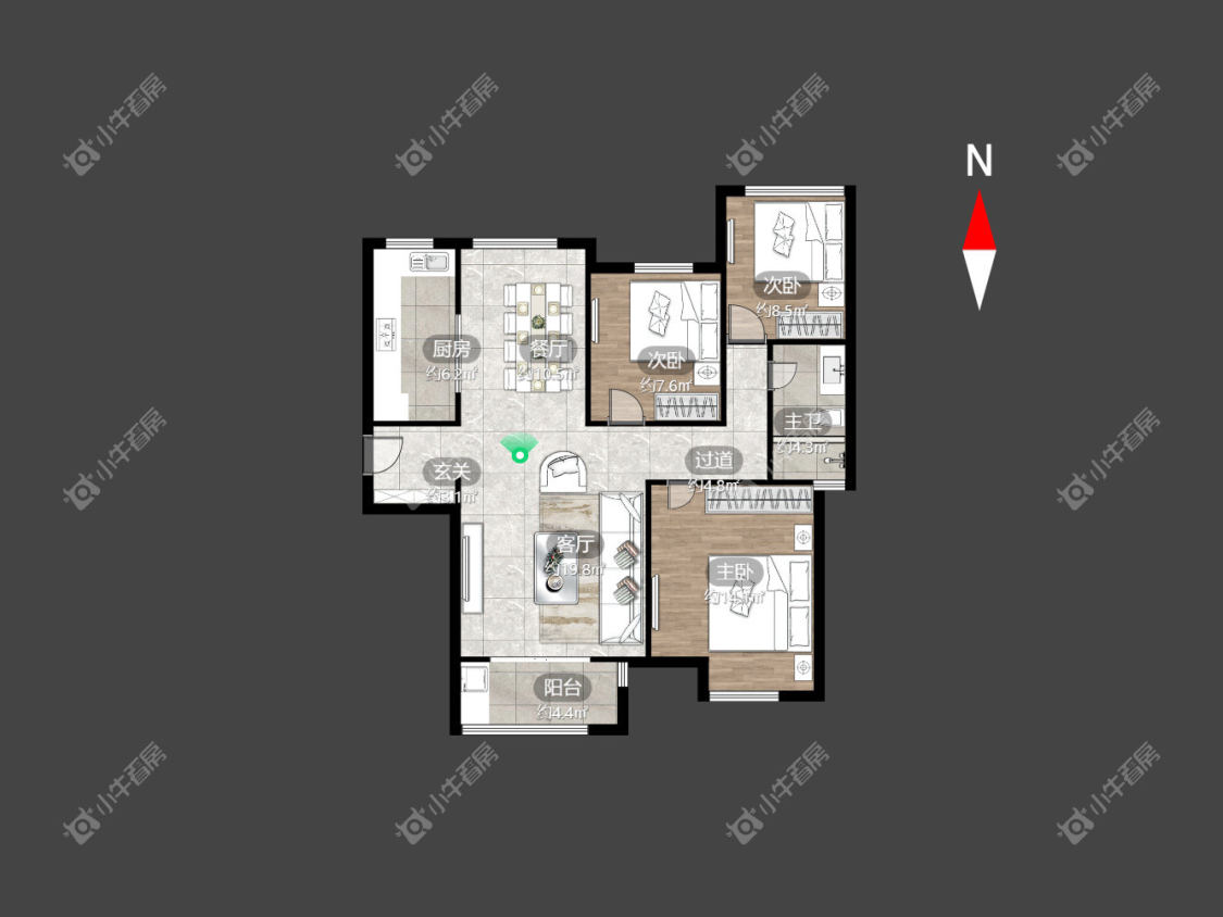 常州邹区泰富嘉园一期3室2厅在租房源出租
