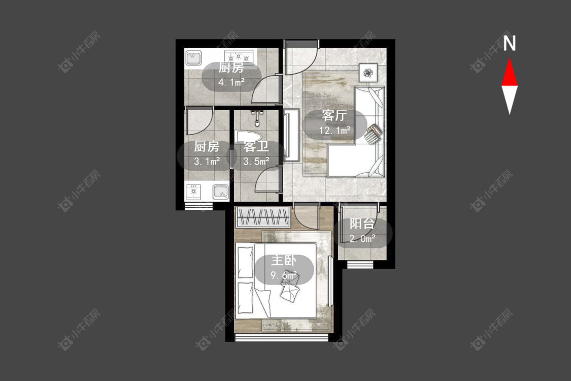 常州星河国际五区在售二手房源户型图_小牛看房