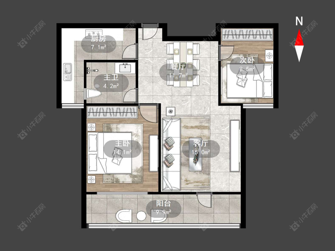 荣亨逸都房源户型图 常州荣亨逸都在售二手房源户型图_小牛看房