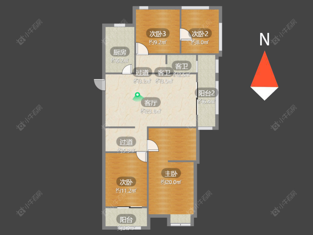 常州绿地香颂花园在售二手房源户型图_小牛看房