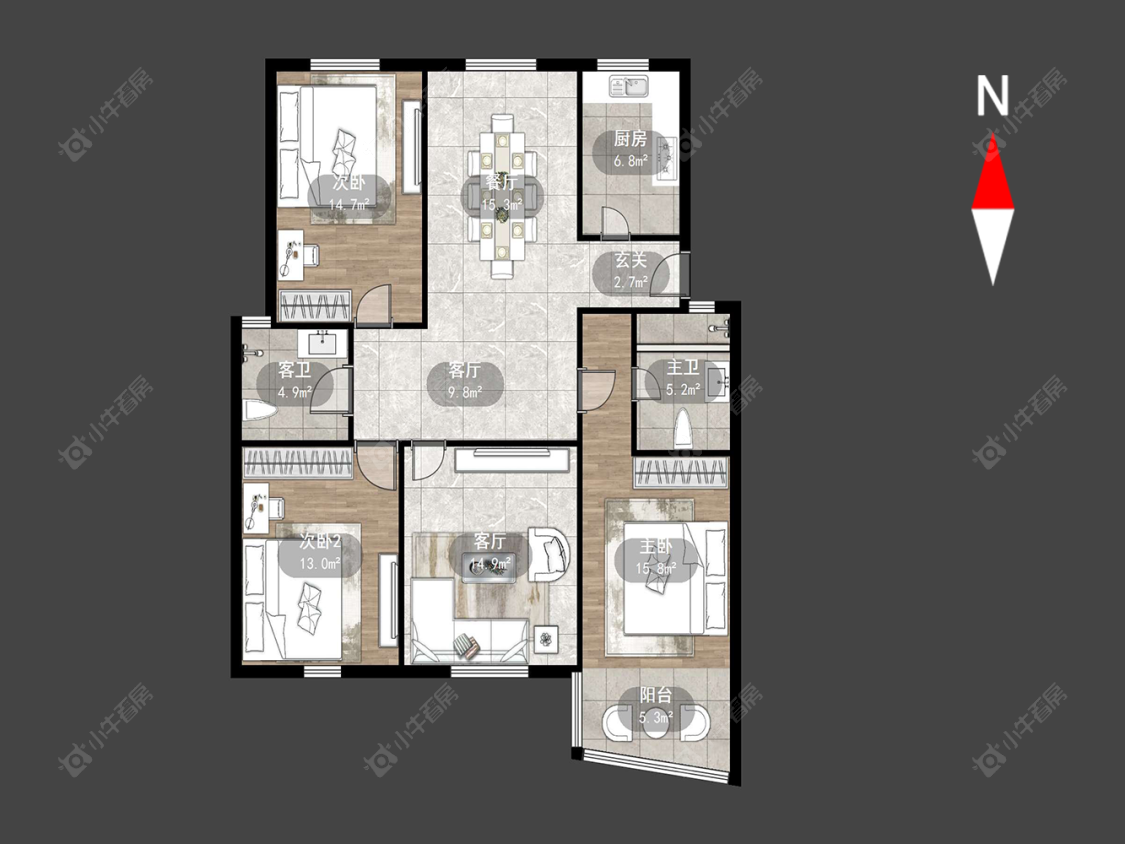 泰山一村房源户型图 常州泰山一村在售二手房源户型图_小牛看房