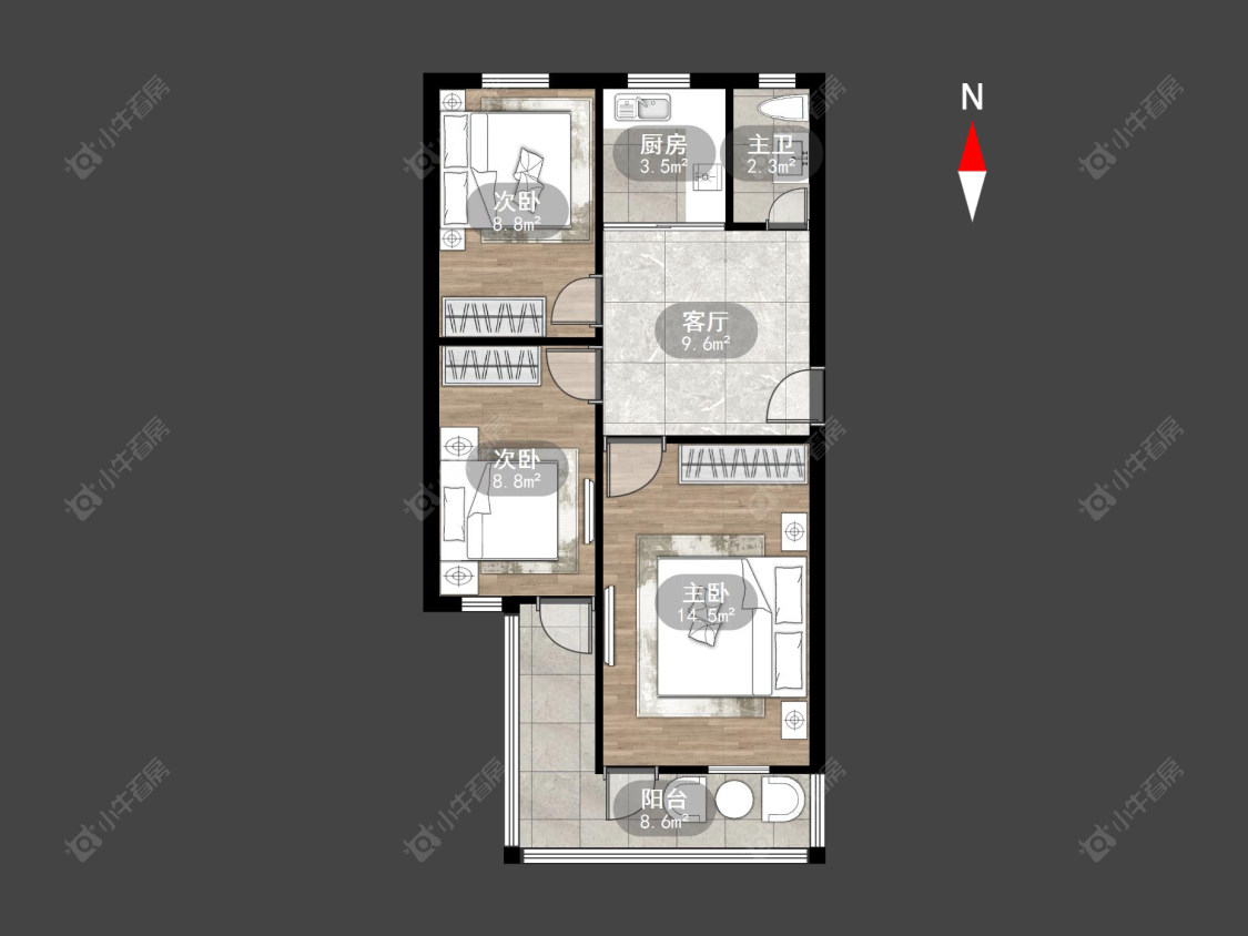 常州东园小区在售二手房源户型图_小牛看房