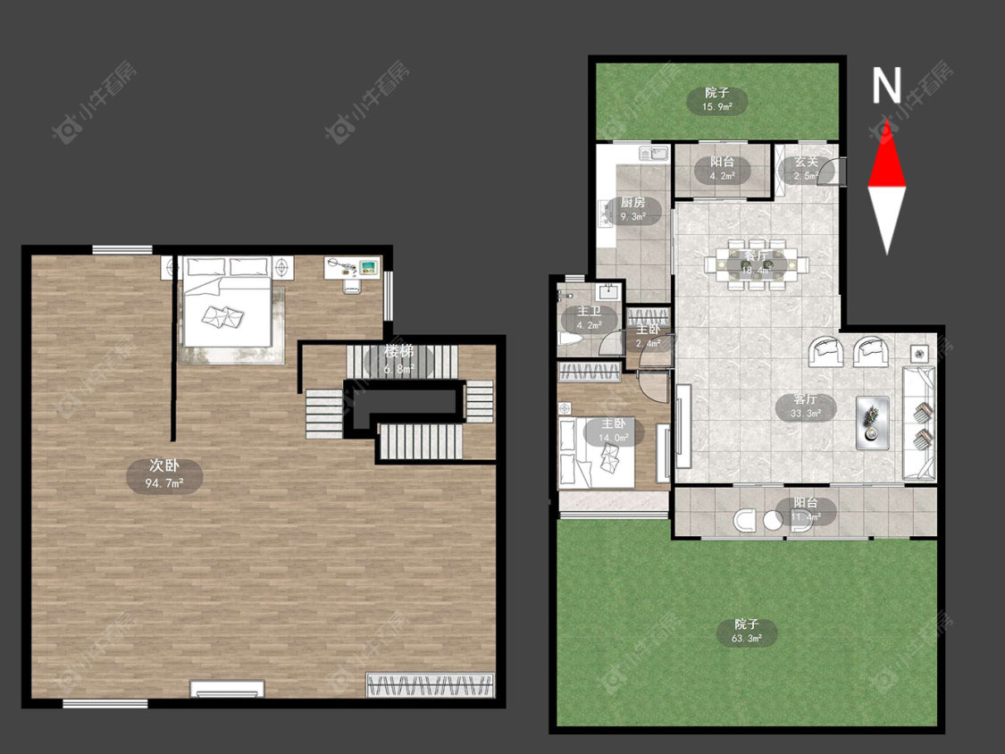 雅居乐湖光映月房源户型图 常州雅居乐湖光映月在售二手房源户型图_小牛看房