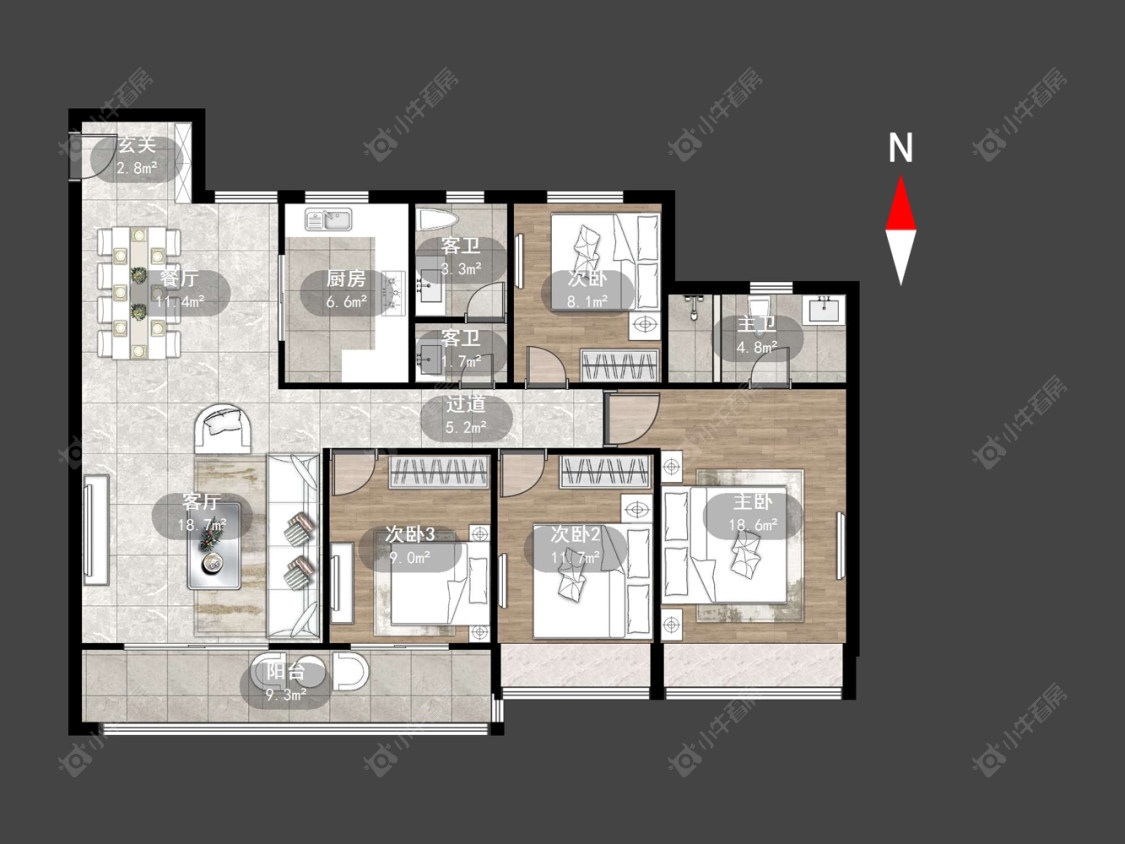 常州弘阳云峯在售二手房源户型图_小牛看房