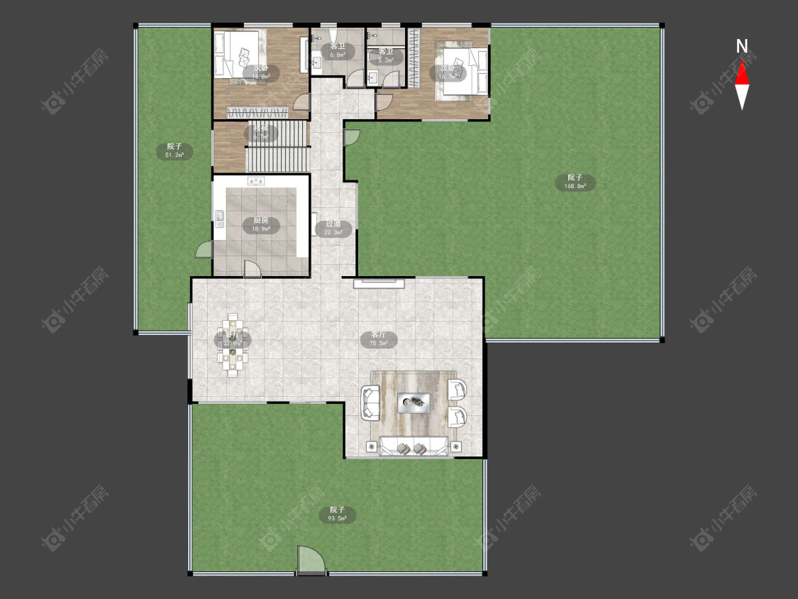 常州天安别墅在售二手房源户型图_小牛看房
