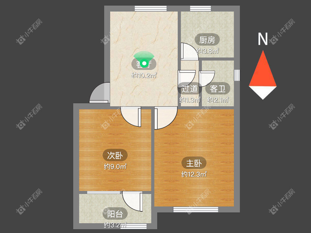 常州西新桥三村在租房源户型图_小牛看房