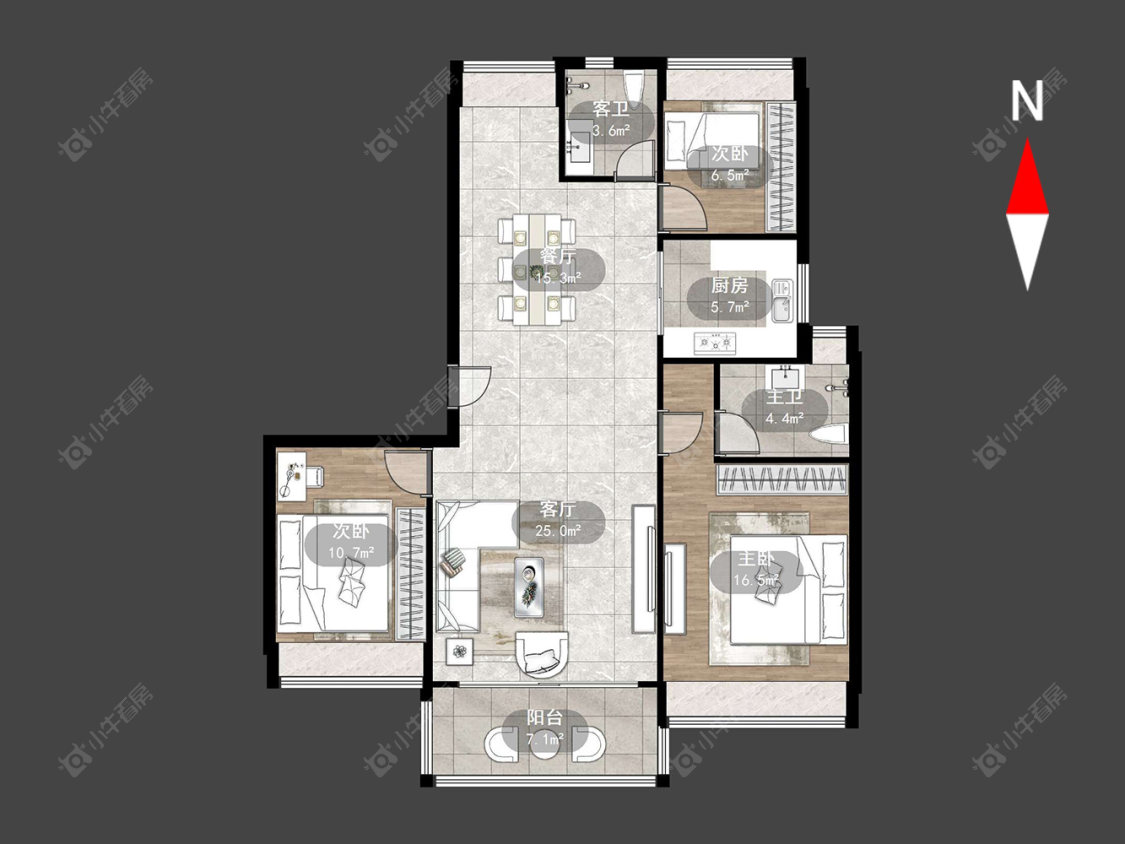 常州碧桂园浅水湾在售二手房源户型图_小牛看房