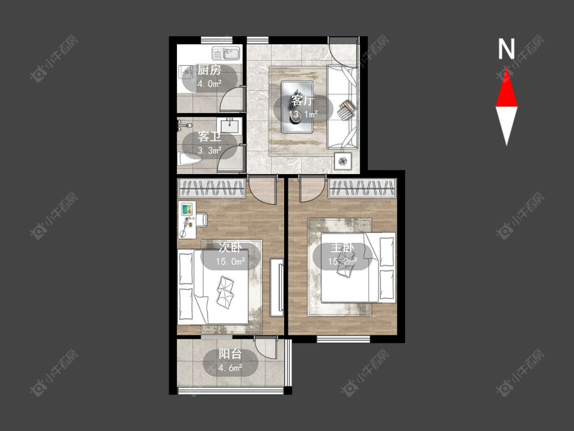 常州花园新村（钟楼）在售二手房源户型图_小牛看房