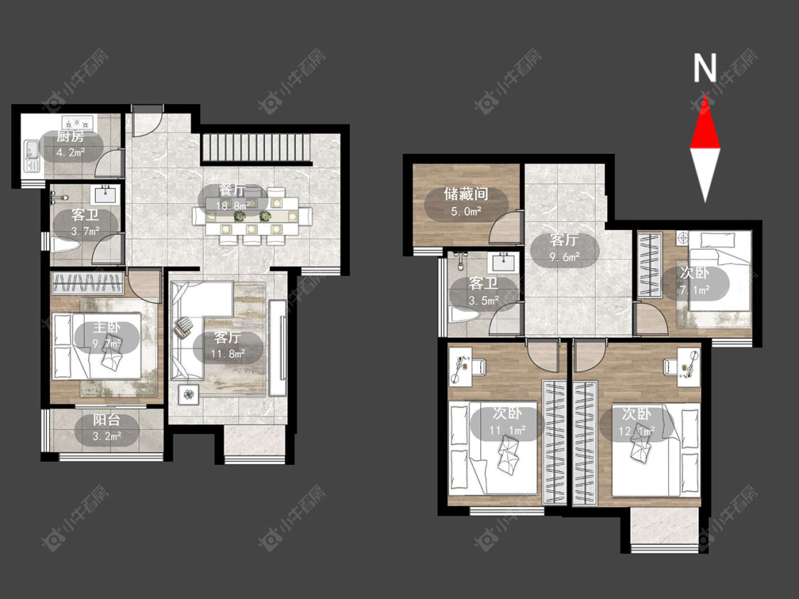 蓝天新苑房源户型图 常州蓝天新苑在售二手房源户型图_小牛看房
