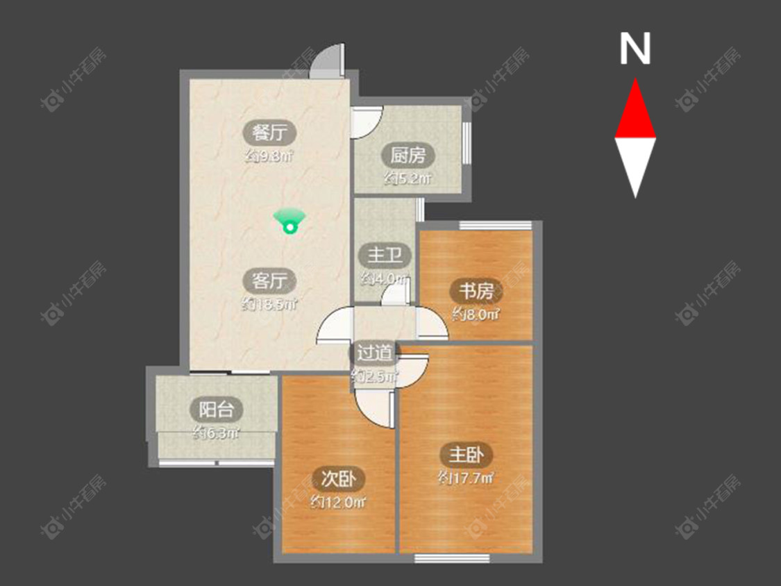 常州绿都万和城五区在售二手房源户型图_小牛看房