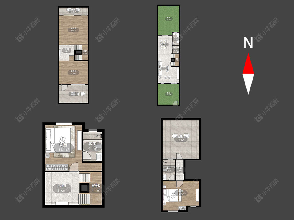 常州漫山花海（唐顿庄园）在售二手房源户型图_小牛看房