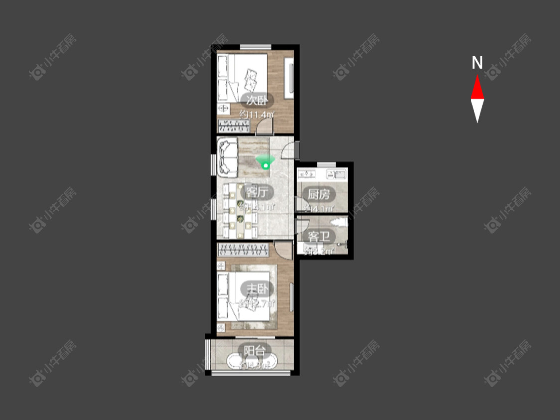 常州建材新村在售二手房房源户型图_小牛看房