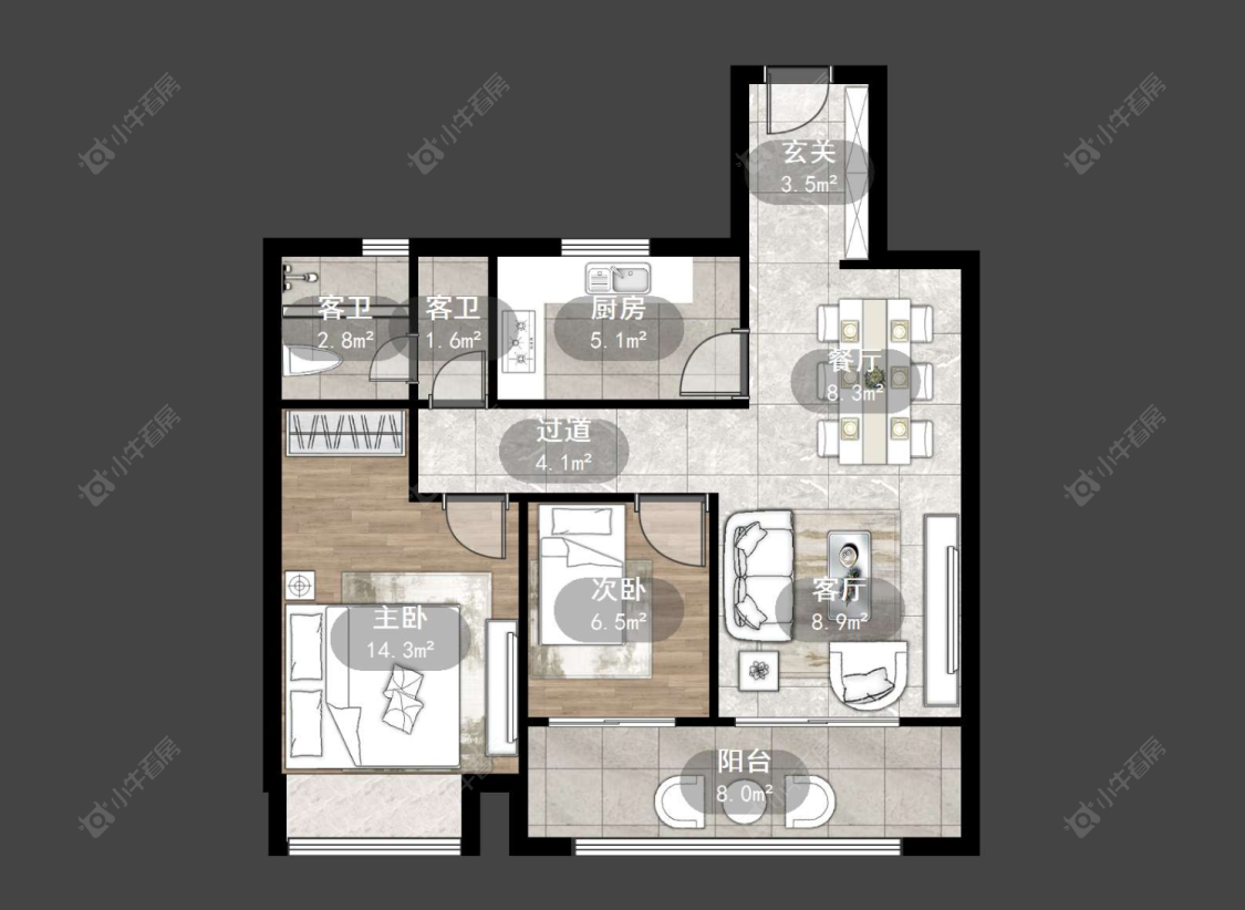 百馨西苑六期房源户型图 常州百馨西苑六期在售二手房源户型图_小牛看房