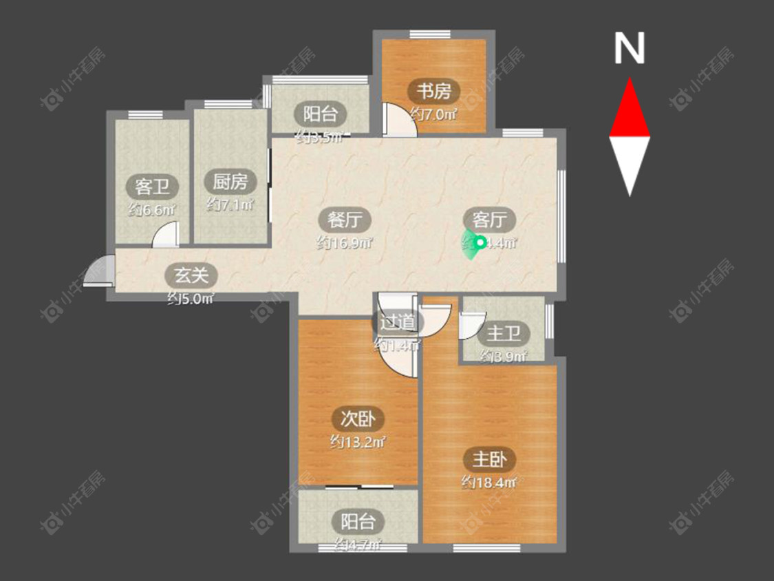 常州天山花园在售二手房源户型图_小牛看房