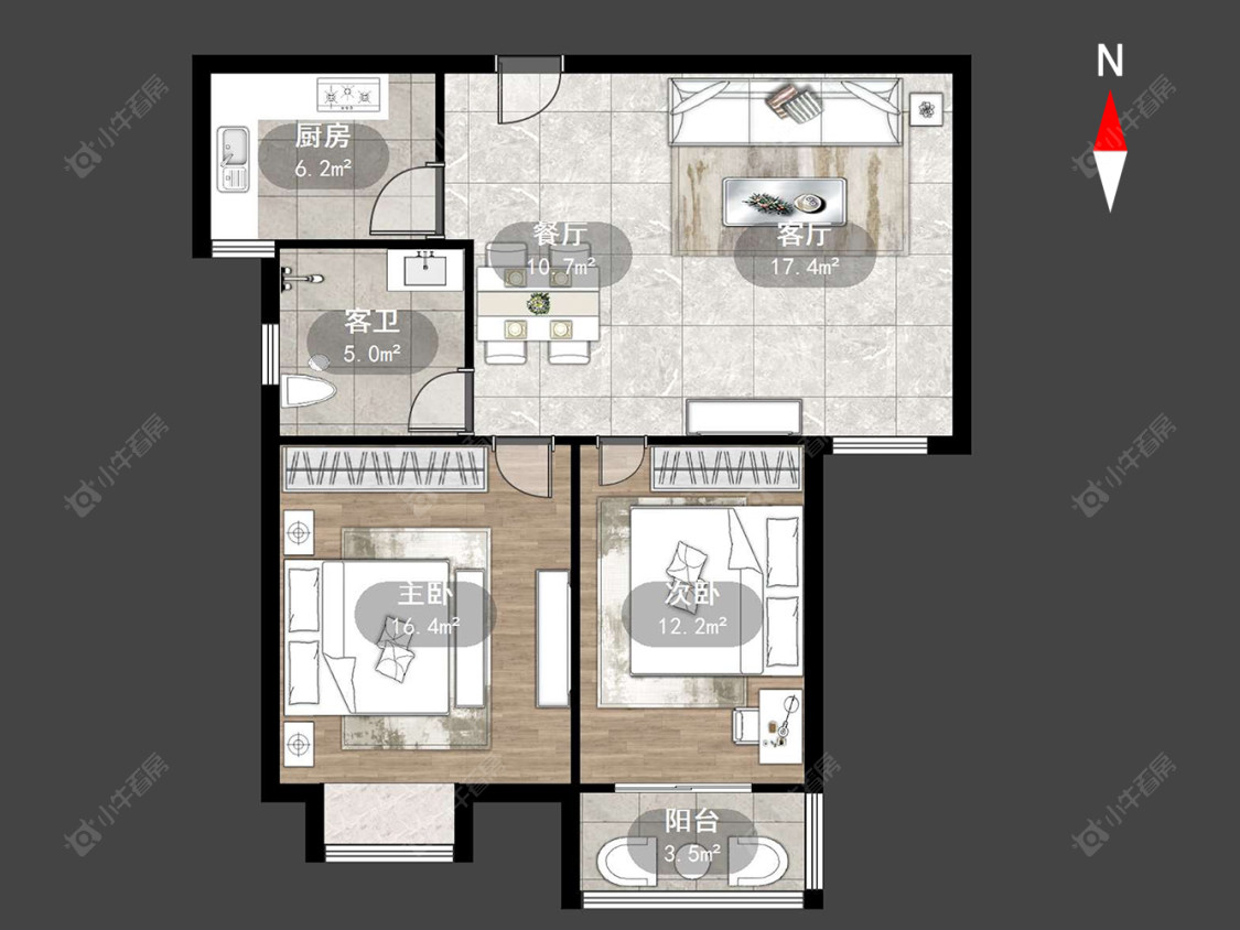 常州潞城花苑在售二手房源户型图_小牛看房