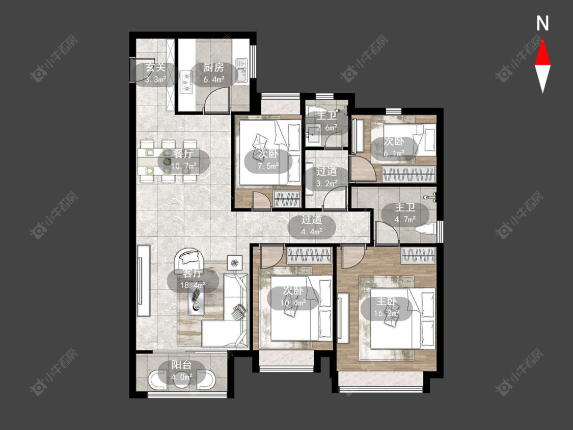 雅居乐路劲棠颂房源户型图 常州雅居乐路劲棠颂在售二手房源户型图_小牛看房