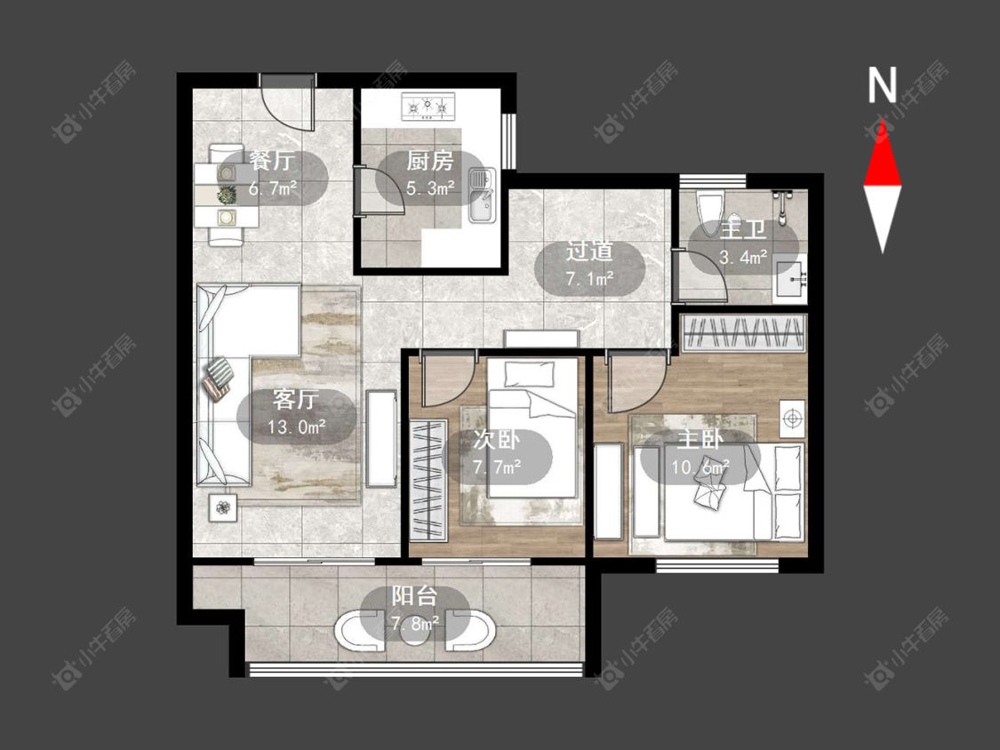 天启瑞禧花园房源户型图 常州天启瑞禧花园在售二手房源户型图_小牛看房