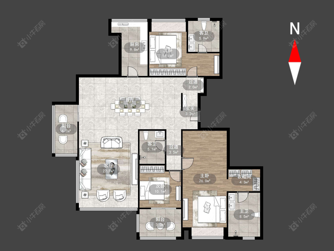 万科瑧湾汇(原蓝光黑钻)房源户型图 常州万科瑧湾汇(原蓝光黑钻)在售二手房源户型图_小牛看房