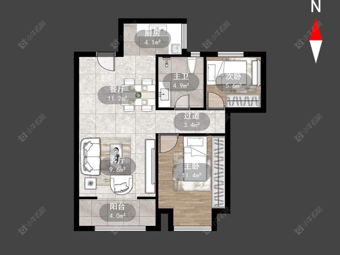 蔚蓝天地三四期房源户型图 常州蔚蓝天地三四期在售二手房源户型图_小牛看房