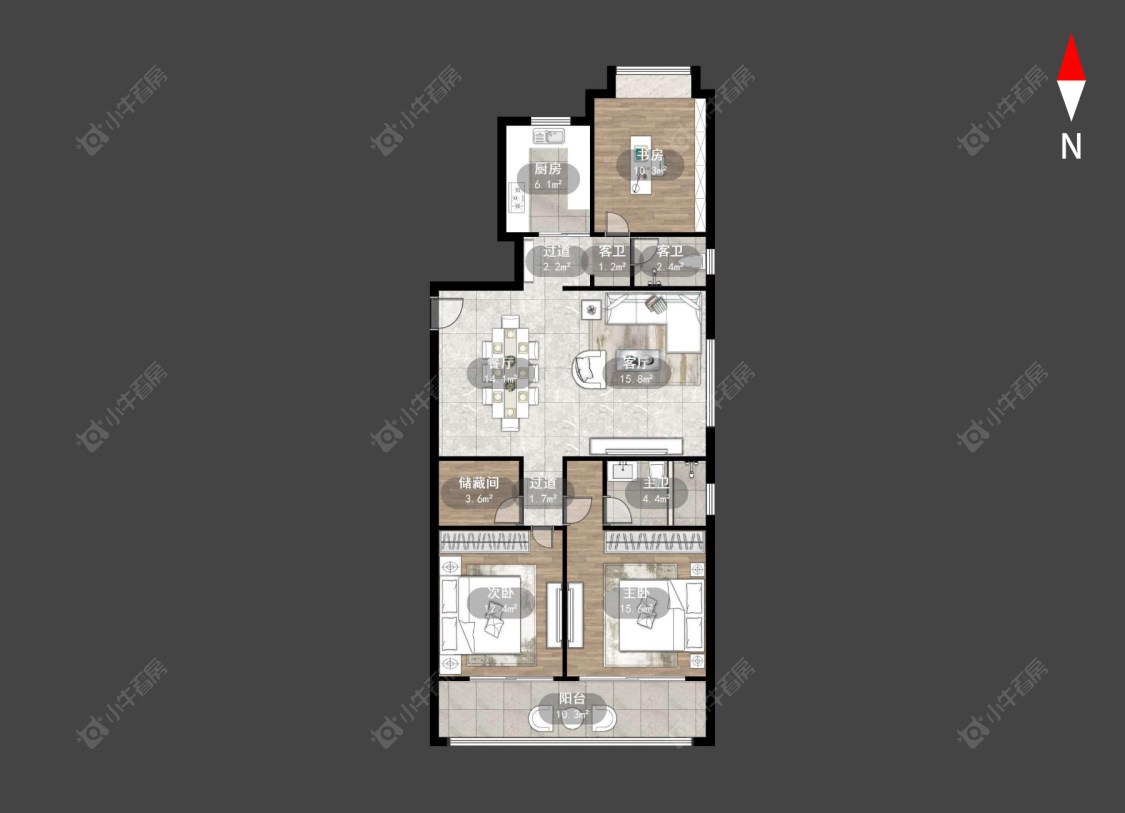 常州九洲玺在售二手房源户型图_小牛看房