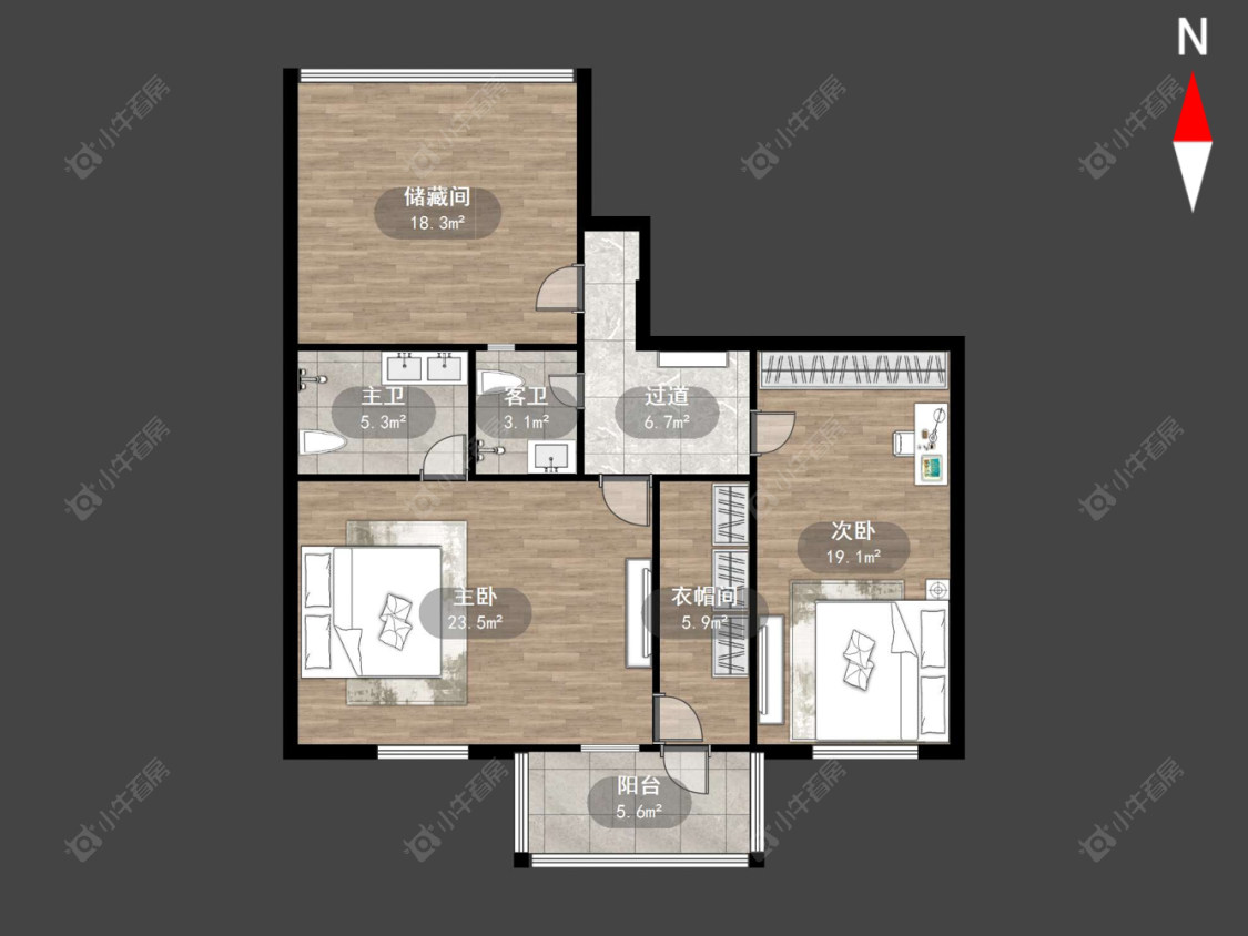 常州锦江丽都花园南区在售二手房源户型图_小牛看房