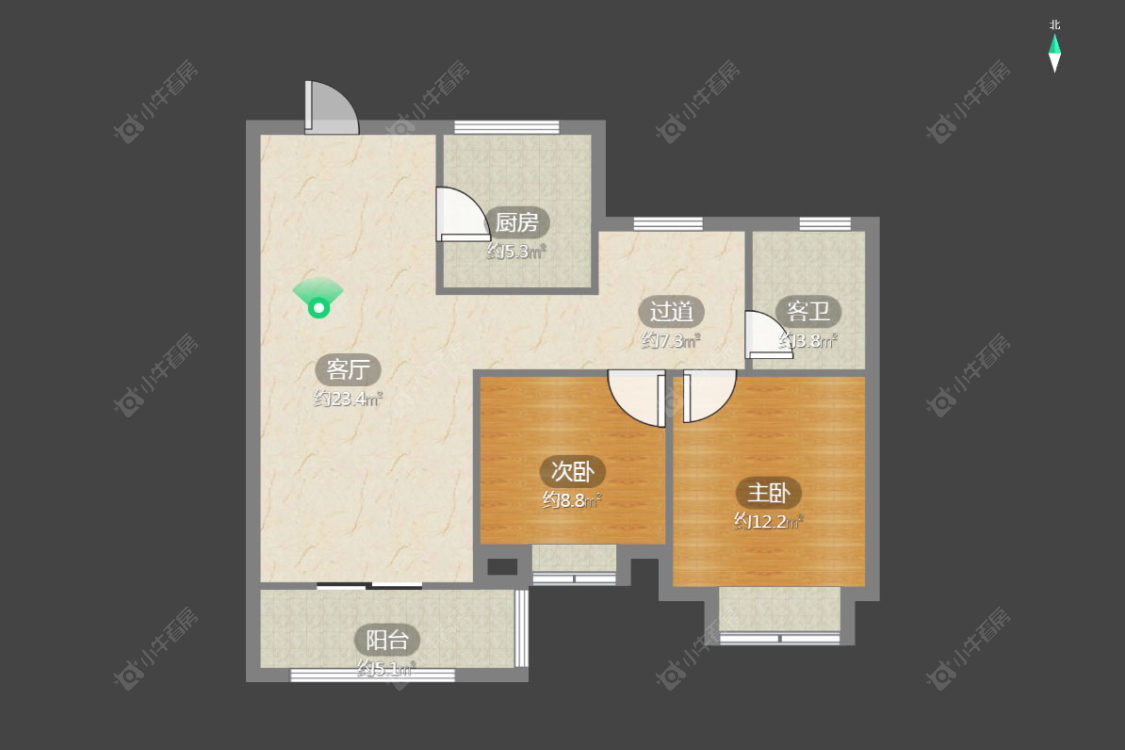 常州华润国际五期在售二手房源户型图_小牛看房