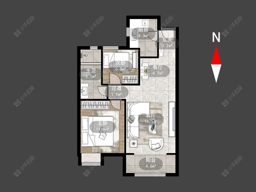 招商花园城房源户型图 常州招商花园城在售二手房源户型图_小牛看房