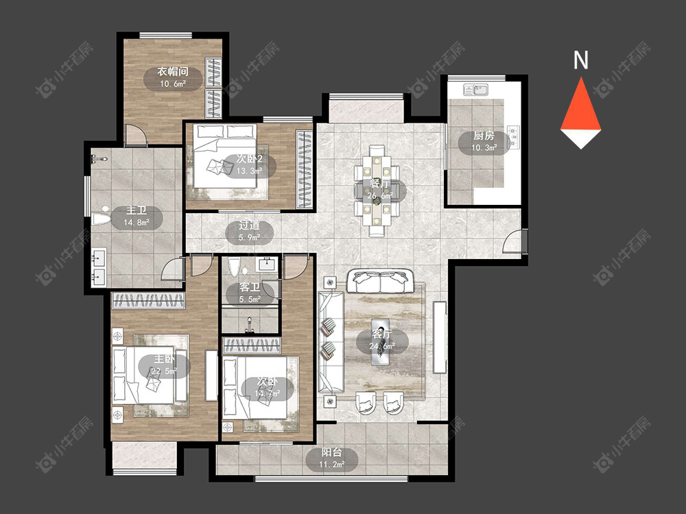 星河国际一区房源户型图 常州星河国际一区在售二手房源户型图_小牛看房