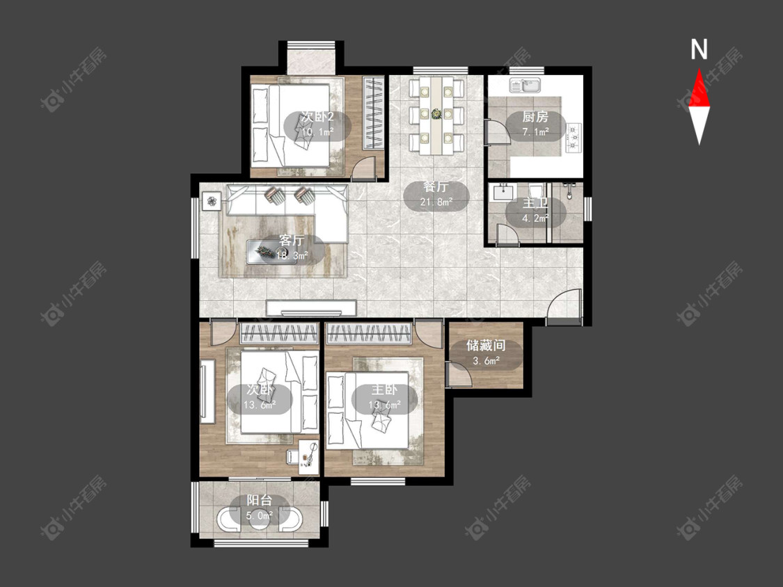 常州绿园爱舍南区在售二手房源户型图_小牛看房