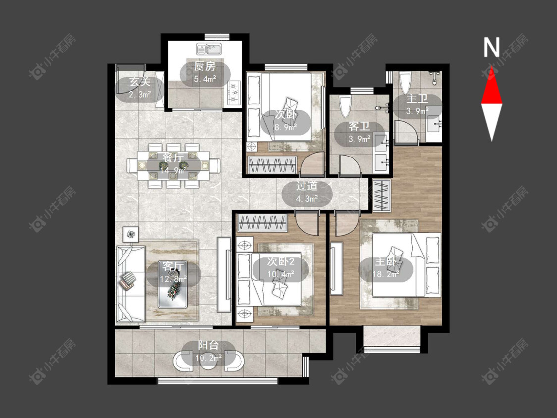雅居乐熙悦府房源户型图 常州雅居乐熙悦府在售二手房源户型图_小牛看房