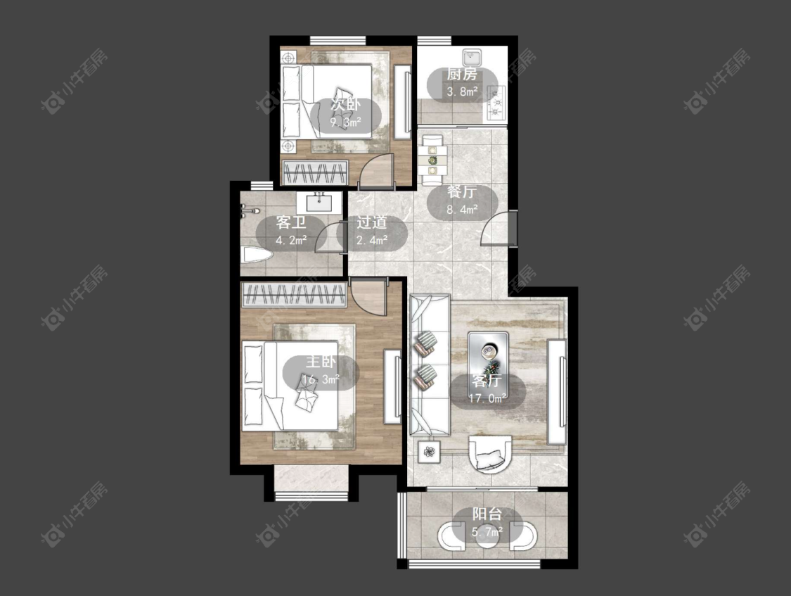 常州同仁苑在售二手房源户型图_小牛看房